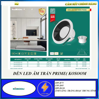 ĐÈN led âm trần PRIME(KOSOOM) 10W,15W,20W