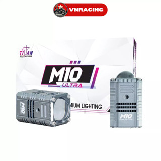 Đèn trợ sáng M10 Ultra Titan 25W chống nước tuyệt đối chính hãng mẫu mới 2024 gắn xe máy