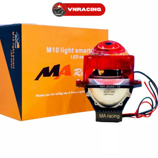 Đèn xe bi cầu mẫu mới MA RACING M10 LIGHT V4 65W pha vàng phá sương hàng chính hãng