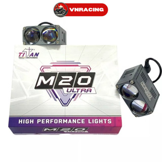 Đèn trợ sáng M20 Ultra 50W Titan siêu sáng chống nước IP68 chiếu xa 400M bảo hành 12 Tháng