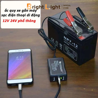 Phụ kiện chuyển đổi nguồn đa năng 12V 24V sang 5V 8A cho ô tô, xe máy