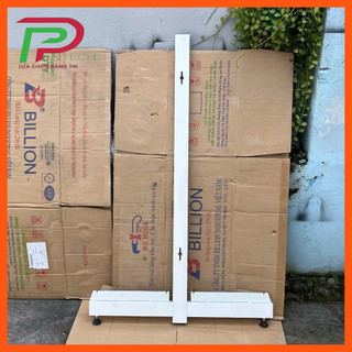  Chân trụ siêu thị chữ T chân đôi lắp kệ siêu thị chân trụ đôi cao 1m2 1m5 1m8 lắp vừa tay 4 chấu 