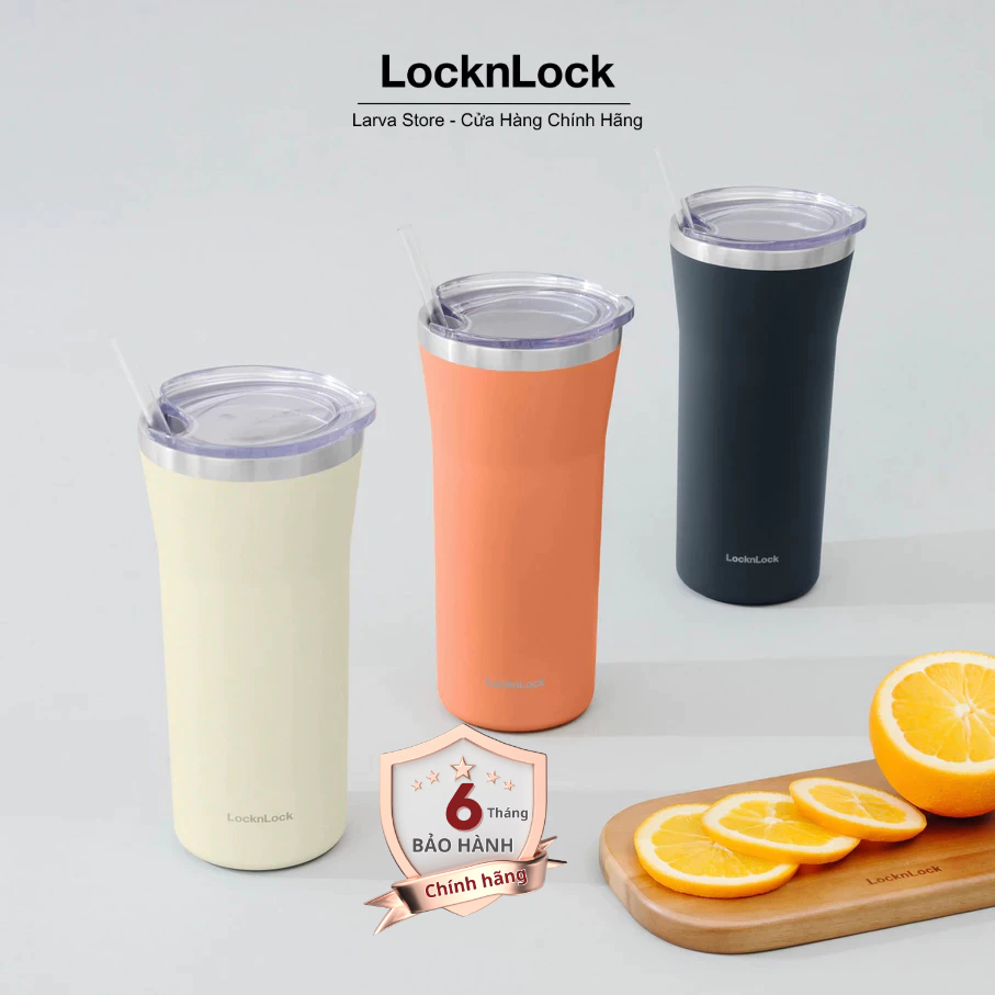 Ly giữ nhiệt LocknLock LHC4325 870ml (kèm ống hút và cọ rửa)