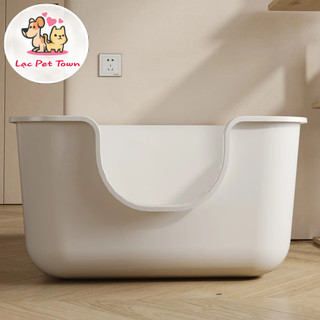 Khay Vệ Sinh Mèo, Thùng Cát Mèo Mẫu Mới Siêu To Khổng Lồ Dành Cho Mèo Tới 9kg Tặng Kèm Xẻng Xúc