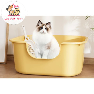 Khay Cát Mèo Mẫu Mới, Thùng Cát Mèo Size To Khổng Lồ Tặng Kèm Xẻng Xúc