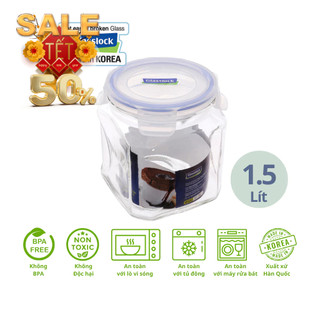 Lọ thủy tinh 1500ml glasslock hàn quốc ip591 - larva store