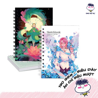   COMBO SỔ A5  Sổ Vẽ Ong Mặt Bự - Giấy Không Kị Tẩy - Sketchbook Không Kèm Tài Liệu Vẽ 