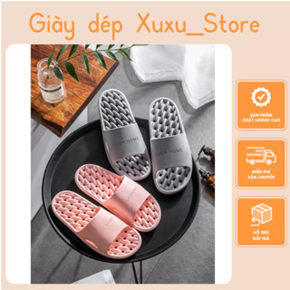 Dép đi trong nhà, nhà tắm, văn phòng cho Nam Nữ nhựa mềm có lỗ thoáng khí massage (D52H)