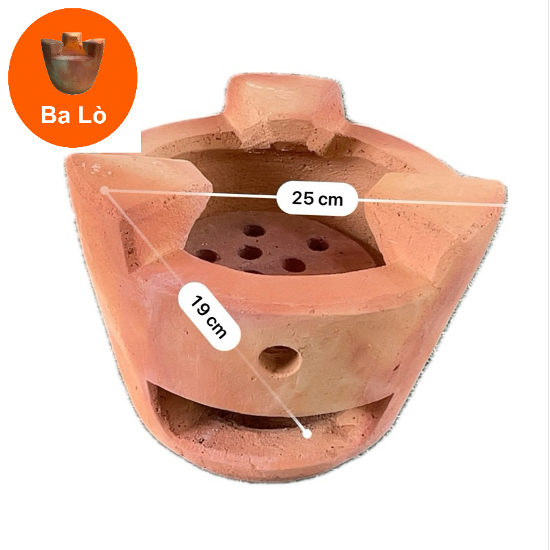 Lò Đất Nung, Lò Nướng Than, Bếp Nướng Than Hoa Chịu Nhiệt Tốt, SHOP BA LÒ
