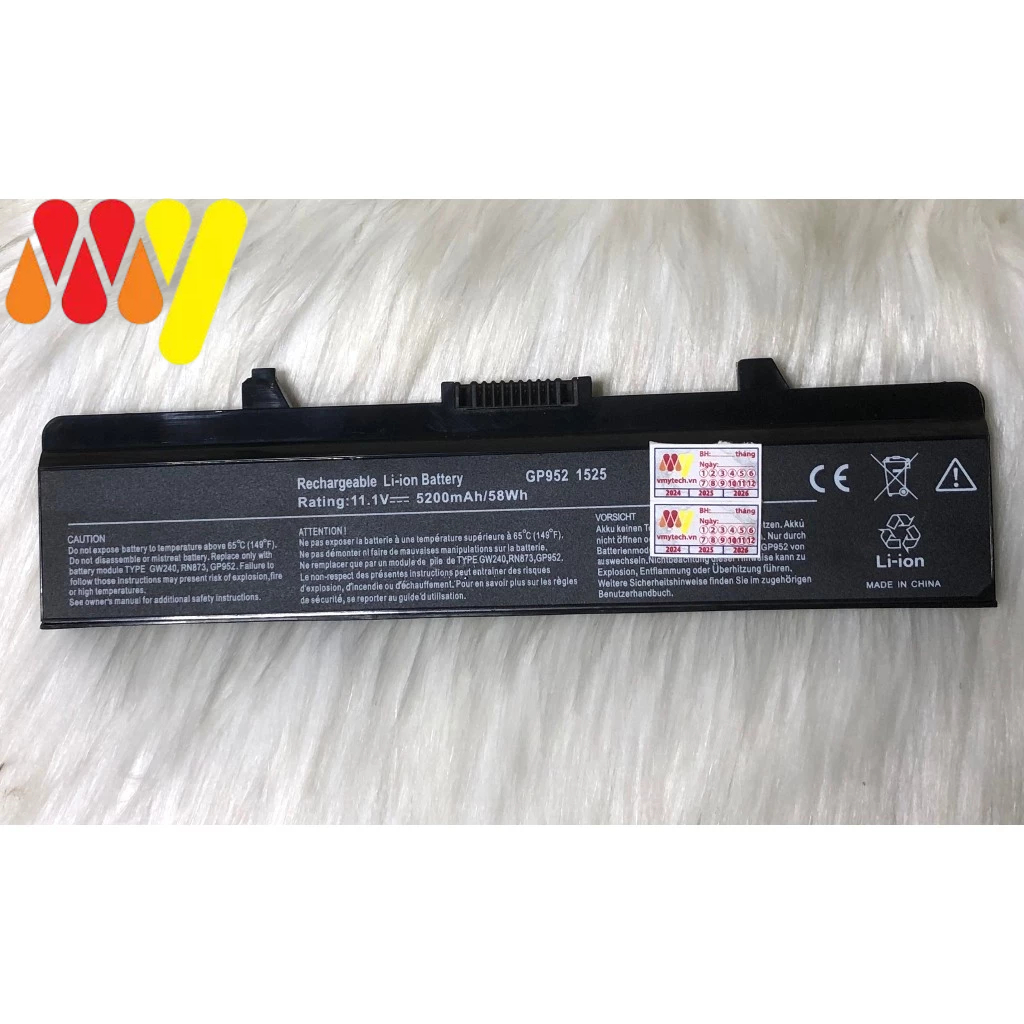 Pin laptop Dell Inspiron 1525 1526 1440 1545 1546 1750 Vostro 500 M911G GW240 GP952 RN873 RU586 XR69