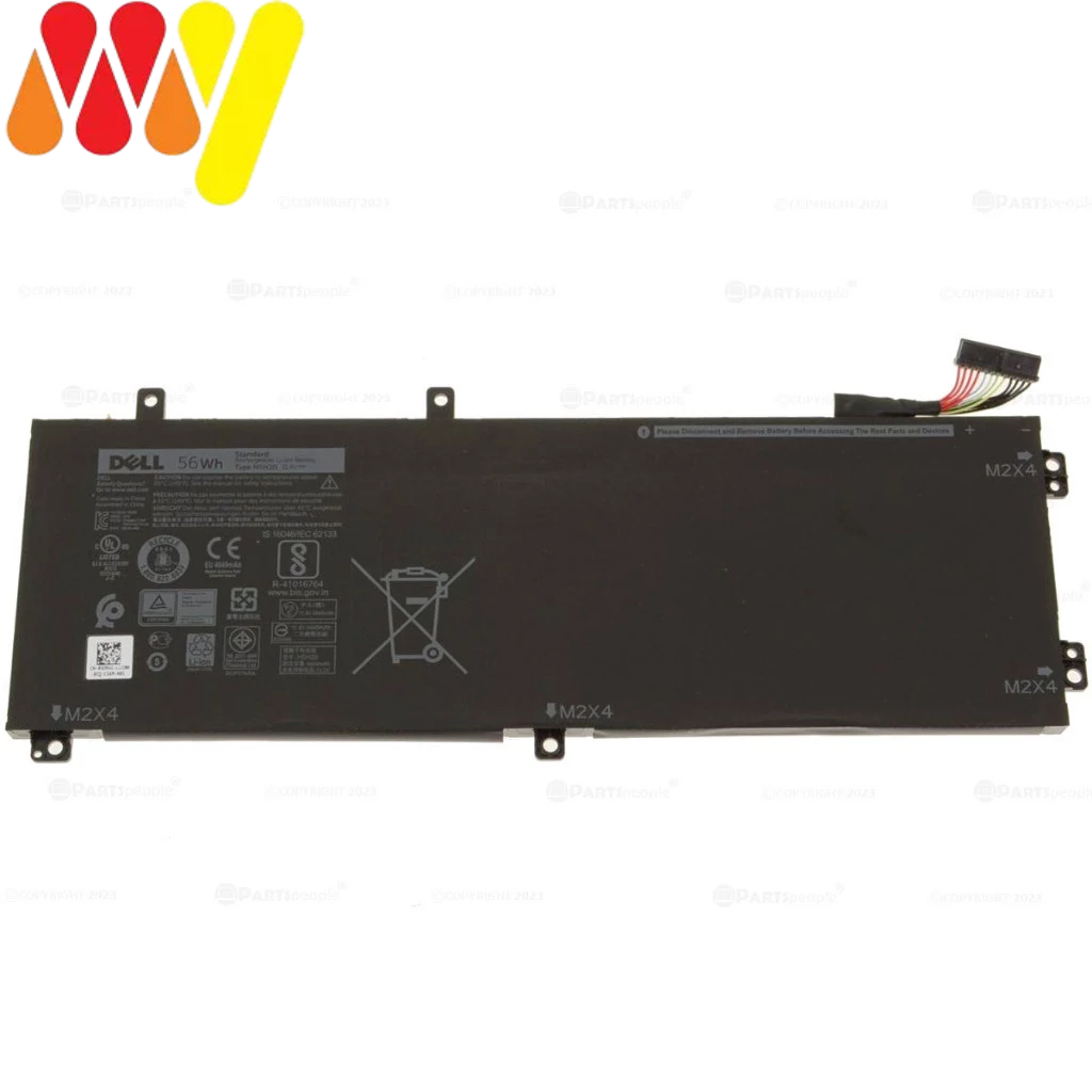 Pin Laptop Dell XPS 15 9550 9560 9570 9590 Inspiron 15 7590 7591 Loại NGẮN H5H20 56WH