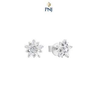 Bông tai Bạc đính đá PNJSilver hình ngôi sao XMXMW060235