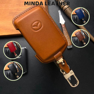 Bao da chìa khoá xe ô tô Mazda 3 Cx5 , bọc chìa khoá xe hơi da bò thật S1.MAZ_D3