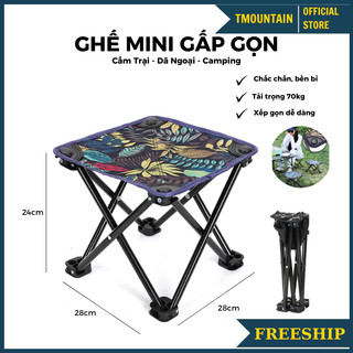 ghế camping gấp gọn Ghế Xếp Dã Ngoại Du Lịch Ngoài Trời Chịu Tải 150kg Bền Chịu Tải Tốt 