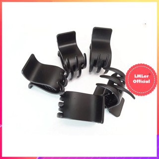 Combo 12 Kẹp tóc càng cua Đen nhám Đen bóng Dẻo Không Gãy P0217