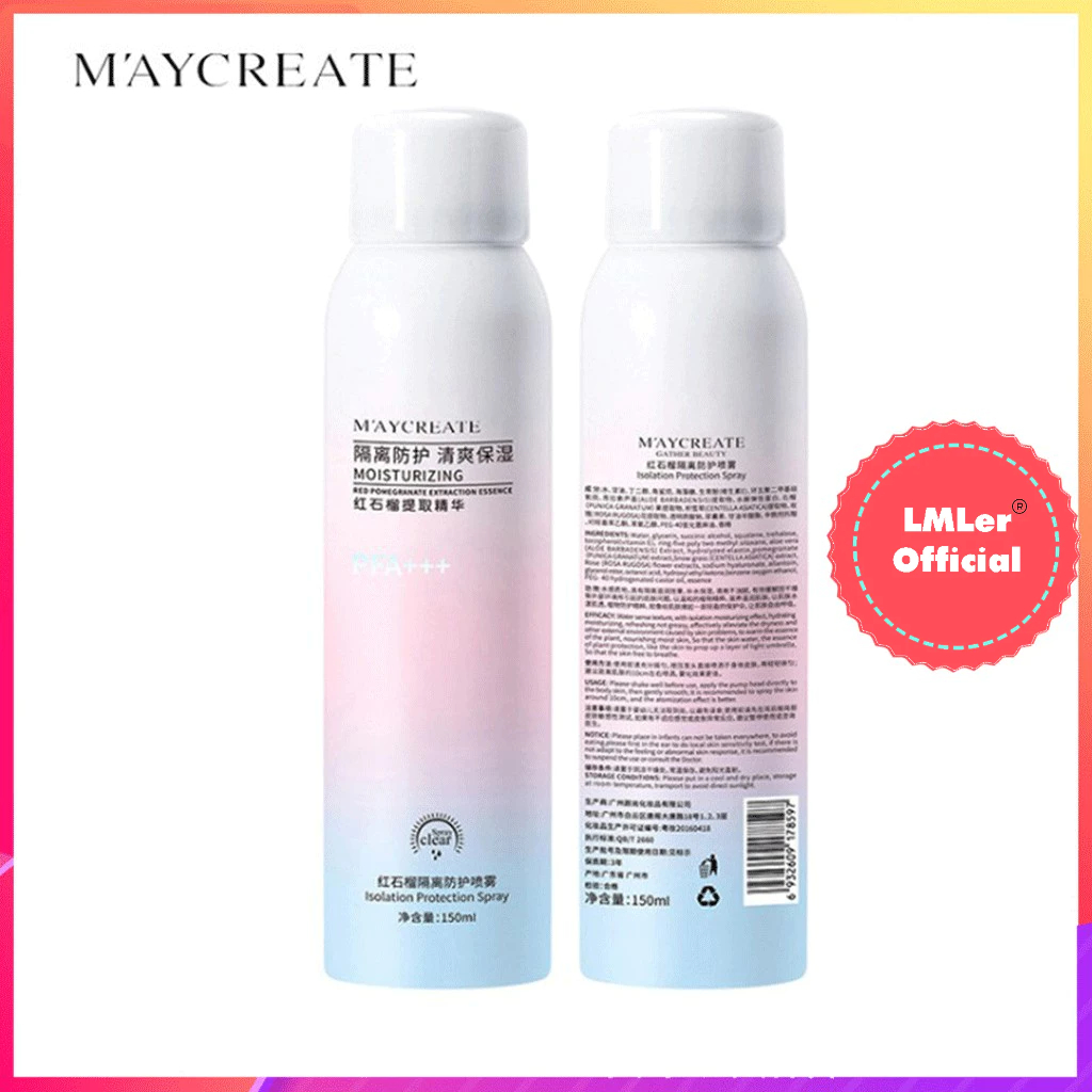 Xịt chống nắng Trắng Da Maycreate