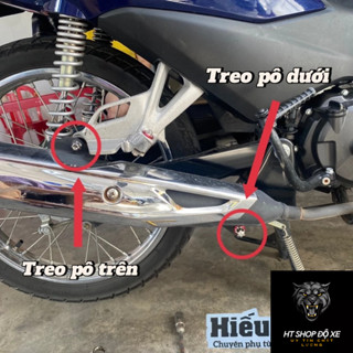 Ốc Treo pô zin Wave 50-100-110, Fu125cc, S110,Rsx Fi, Blade, Ex150-155, Sonic, Satria tặng long đền