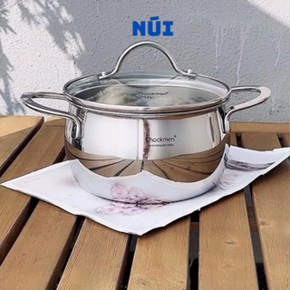Nồi Canh Chockmen Inox Cao Cấp Size 16,20cm, nồi hầm kho thịt kho cá, nồi bếp từ
