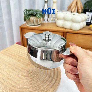 Nồi Gấu Mini bếp từ Chockmen size 10cm, Nồi vừa là bát đựng đồ ăn rất xinh CKM231