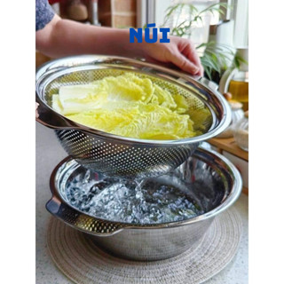 Bộ rổ chậu inox 304 Chockmen size 23,25,27,29,31cm,Rửa rau, Vo gạo, làm nem, đựng rau củ quả, thịt cá
