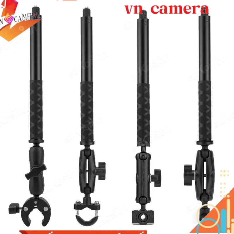 Giá Đỡ gắn xe Cho Insta360 X4 X3 GoPro 12 11 DJI Phụ Kiện Xe Đạp Xe Máy Selfie Stick