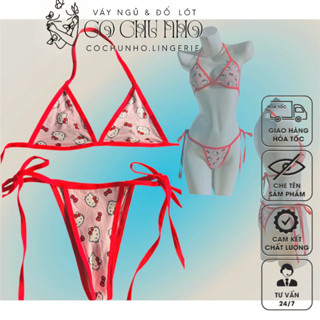 [30-100kg ] -set009 Bộ đồ lót caro đỏ giáng sinh chất cotton  - set ĐỒ LÓT NỮ áo quần cột dây sexy  - cochunho.lingerie