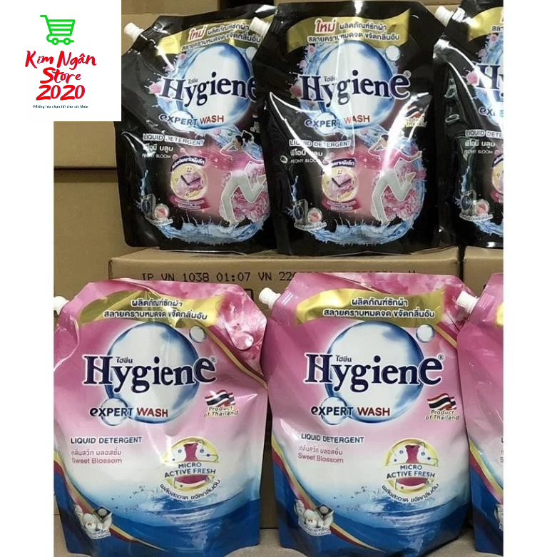 Combo3 Nước Giặt Xả 2in1 Hygiene Thái Lan tổng 5400ml Sạch Vết Bẩn, Lưu Hương Thơm Ngát