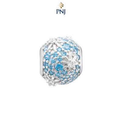 Hạt Charm xỏ Bạc đính đá PNJSilver XMXMW060394