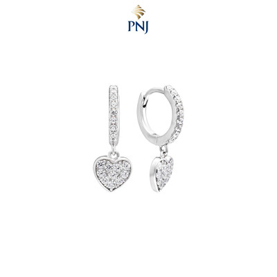 Bông tai Bạc đính đá PNJSilver XMXMW060208