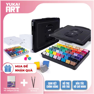 [Hỏa tốc HCM]  Bộ Màu Gouache Himi Dạng Thạch 56 Màu x 30ML - Tặng Nhiều Quà Khi Mua Sản Phẩm