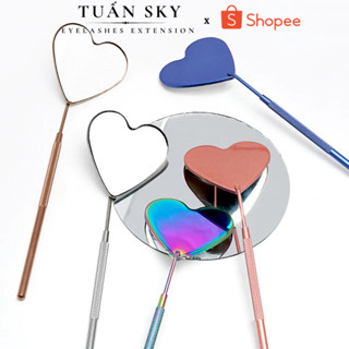 (Mới) Gương soi chân mi hình Trái tim-Chữ nhật cao cấp_gương nha khoa - Dụng cụ nối mi TUẤN SKY