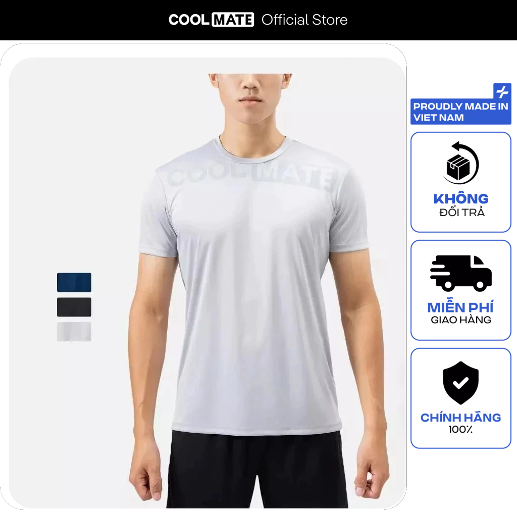 [Coolmate Outlet] Áo Thun nam TShirt thể thao Active logo