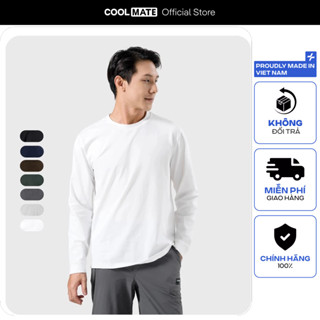 Áo thun nam dài tay thu đông Cotton Compact Premium chống nhăn Coolmate
