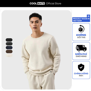 Áo thu đông Sweater Fleece giữ ấm tốt thoáng khí Coolmate