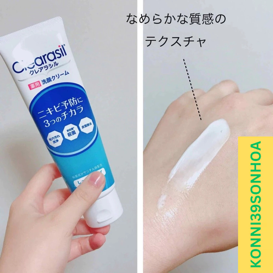 Sữa rửa mặt Clearasil 4906156100327 mụn 120g (2 loại)