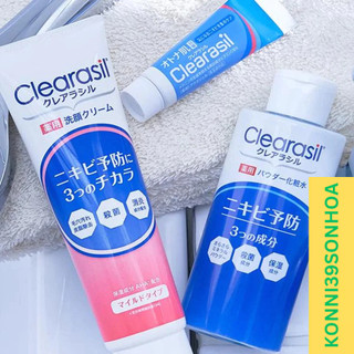 Sữa rửa mặt Clearasil 4906156100327 mụn 120g (2 loại)