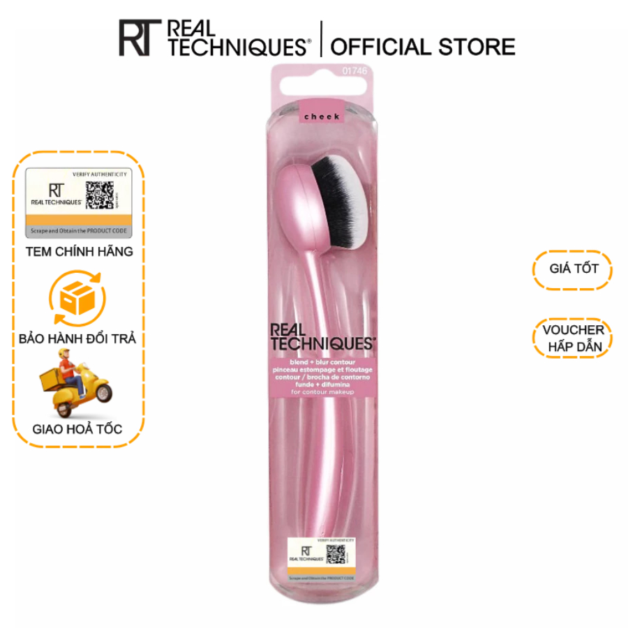 Cọ tán nền/tán khối RT Real Techniques Blend And Blur Contour Makeup Brush