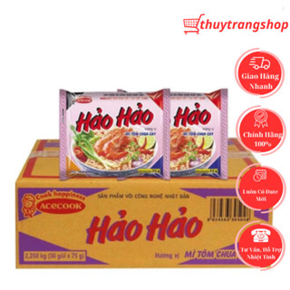  Thùng 30 Gói Mì Hảo Hảo Tôm Chua Cay Gói 75g 