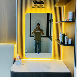 Gương Bỉ AGC Nhập Khẩu (Treo Đứng ) Nhà Tắm,Trang Điểm Chữ Nhật Cao Cấp Cảm Ứng Đèn Led - Vạn Bình An