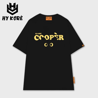 ÁO THUN HY KOREA MÈO COOPER 2603 – CHẤT COTTON MỀM MỊN, FORM RỘNG UNISEX SIÊU XINH