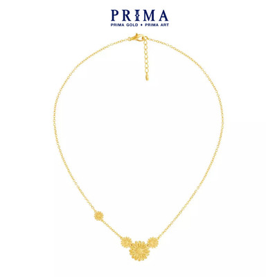 PRIMA Vòng Cổ Vàng 24K - Hoa Daisy ( Chuôi & Chốt Vàng 18K) - BST DAISY - 111N3193