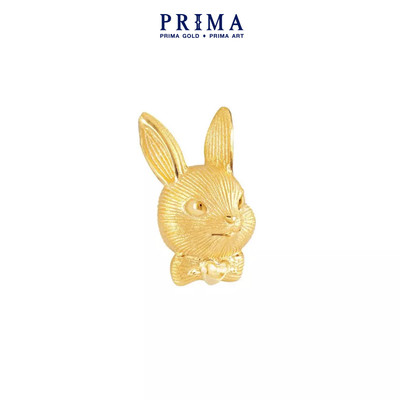 PRIMA Bông Tai Vàng 24K - Hình Thỏ Alice - BST Wonderland (Chuôi+ Chốt 18k) - 111E4290