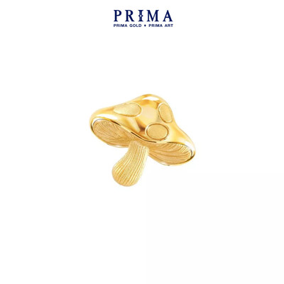 PRIMA Bông Tai Vàng 24K - Hình Nấm - BST Wonderland (Chuôi+ Chốt 18k) - 111E4254