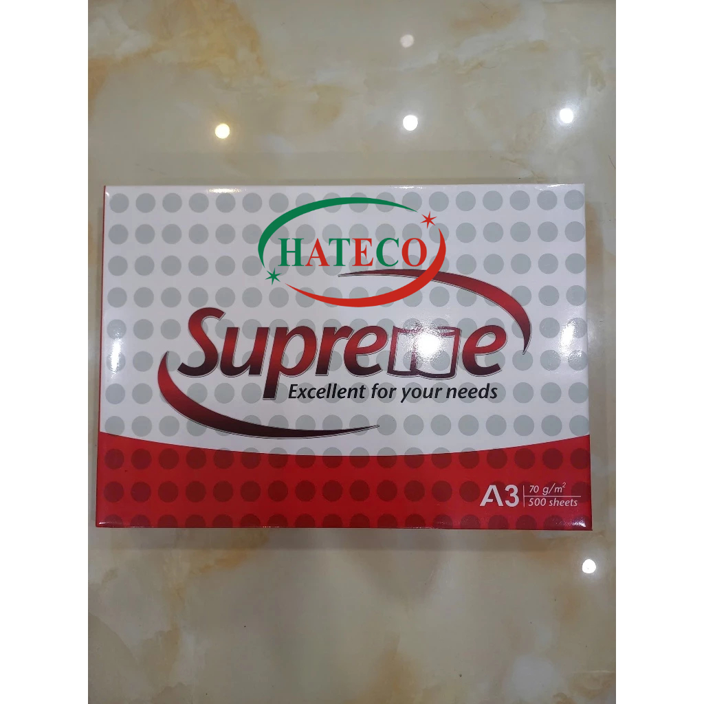Giấy Supreme A3 ĐL70 / 70GSM THÁI LAN - Giấy in photo - Giấy A3 SUPREME