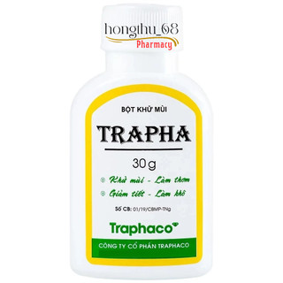 Combo 5 hộp Bột khử mùi Trapha (30g)