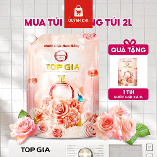 [Mua 1 tặng 1] Nước Giặt Topgia Hương Hoa Hồng Dịu Nhẹ An Toàn Cho Da Đánh Bay Vết Bẩn Lưu Hương 72H