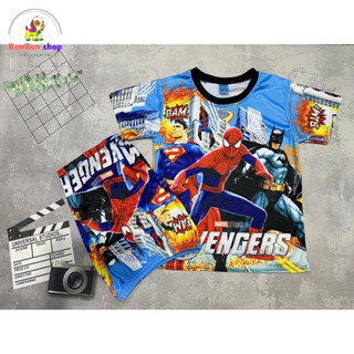   3DSN02-MẪU NGẪU NHIÊN,Hỗ trợ ship  Bộ quần áo siêu nhân cho bé trai 30kg vải mềm mịn  và dưới 35kg 