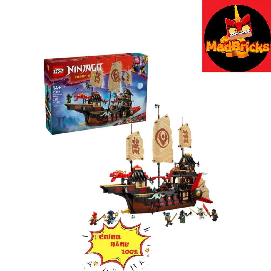 (HÀNG HOT CÓ SẴN ) Đồ Chơi Lắp Ráp Thuyền Phiêu Lưu Ninjago LEGO NINJAGO 71848 (2387 chi tiết)