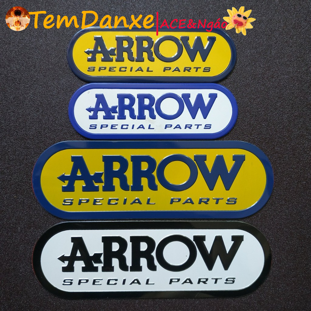 Tem nhôm dán Pô Arrow