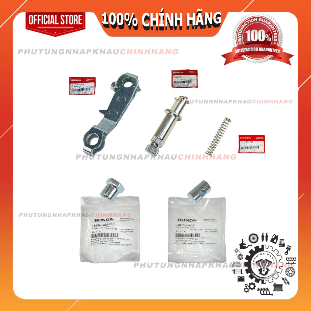 Bộ càng thắng sau Lead 125 4 val 2022 2023 2024 2025, Bộ cần kéo phanh sau Lead 4 val chính hãng
